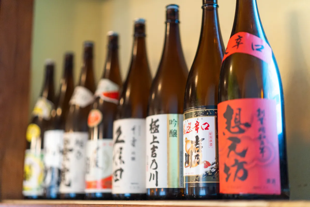 店内に並ぶ新潟の地酒
